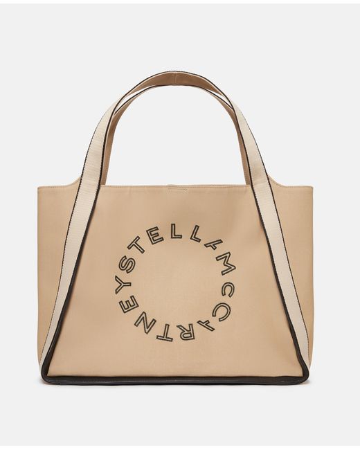 Stella McCartney Natural Logo Bananatex® Canvas Tote Bag