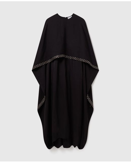 Stella McCartney Blue Lead-Free Crystal Cape Gown