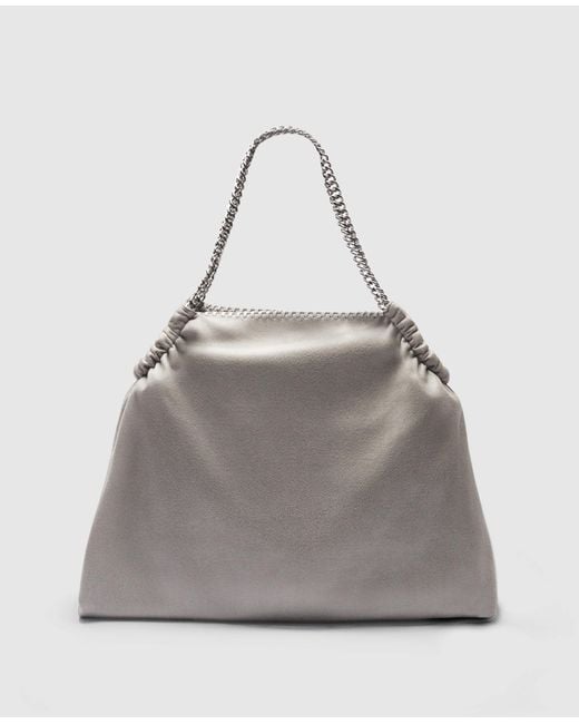 Stella McCartney Gray Falabella Drawstring Tote Bag