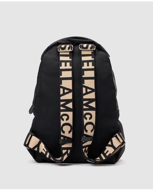Stella McCartney Blue Logo Strap Backpack