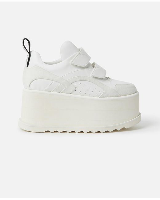 Stella McCartney White Eclypse Platform Sneakers