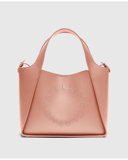 Stella McCartney Pink Logo Crossbody Tote Bag