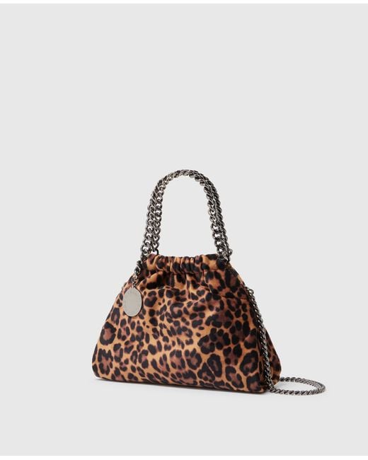 Stella McCartney Brown Falabella Mini Drawstring Bag