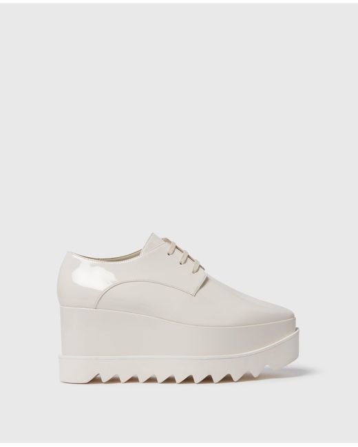 Stella McCartney White Limited Edition Elyse Monochrome Platforms