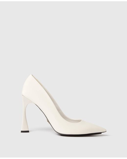 Stella McCartney White Elsa Patent Pumps