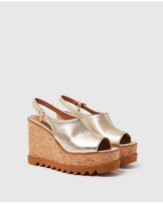 Stella McCartney Natural Sneak-elyse Slingback Sandals