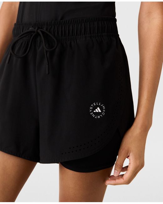 Stella McCartney Black Truepurpose 2-in-1 Training Shorts