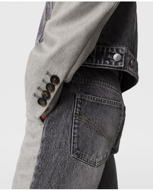 Stella McCartney Gray Hybrid Tailored Jacket