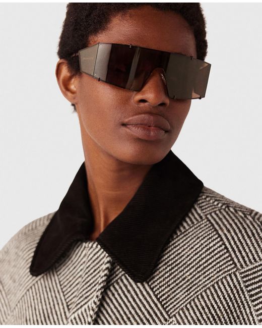 Stella McCartney Pink Translucent Rectangle Sunglasses