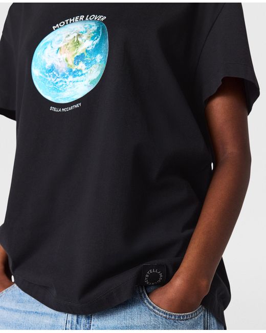 Stella McCartney Black Mother Lover T-shirt