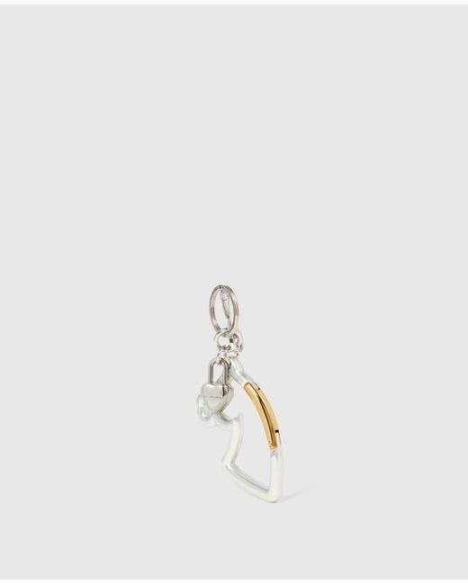 Stella McCartney White Horse Charm Keyring