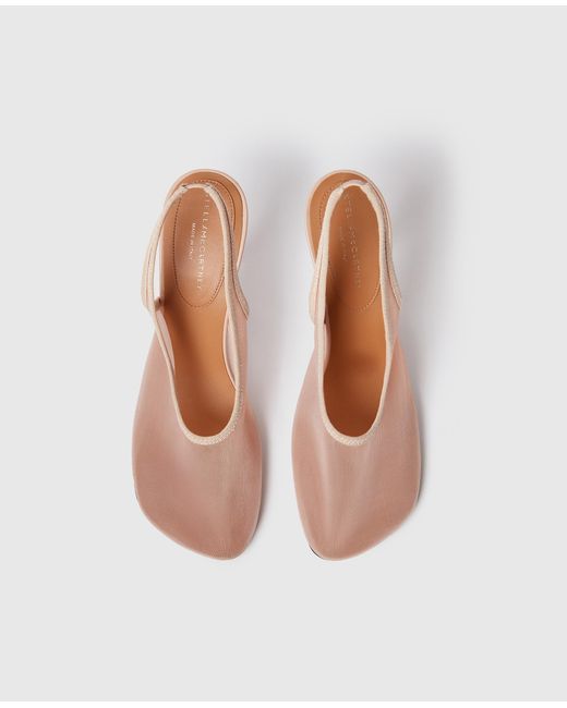 Stella McCartney Pink Slingback Stretch Mesh Pumps