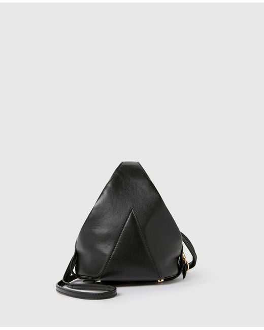 Stella McCartney Black Appaloosa Tiny Bucket Bag