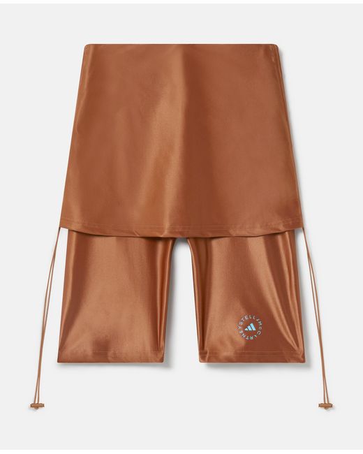 Stella McCartney Brown Truepurpose Rolltop Shorts