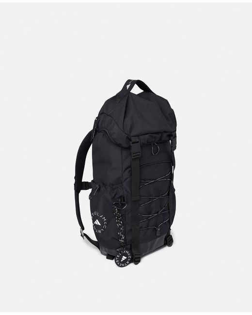 Stella McCartney Black Logo Padded Backpack