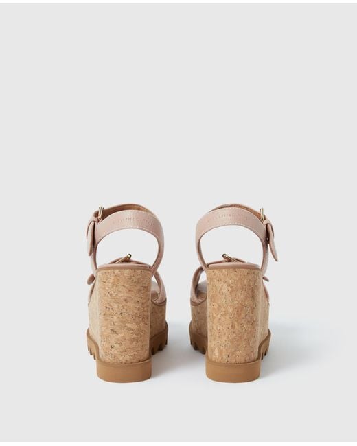 Stella McCartney Natural Sneak-Elyse Platform Sandals