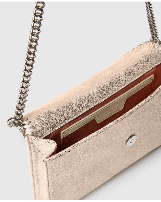 Stella McCartney Natural Falabella Wallet Crossbody Bag