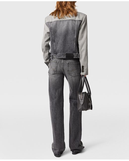 Stella McCartney Gray Hybrid Tailored Jacket