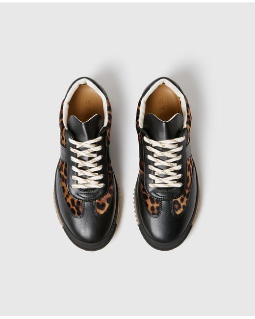 Stella McCartney White Leopard Velvet Sneakers