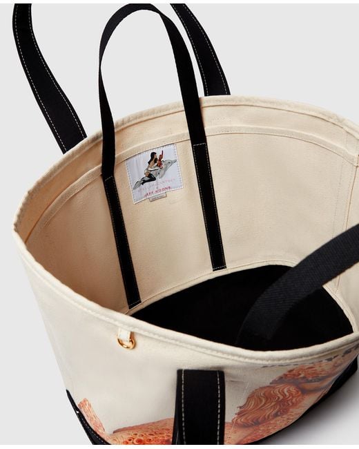 Stella McCartney Black Jeff Koons Doggy Style Tote Bag