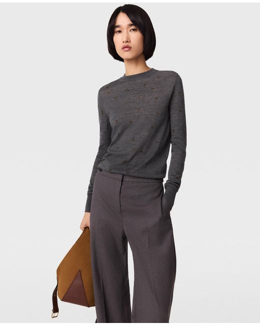 Stella McCartney Blue Polka Dot Knit Jumper