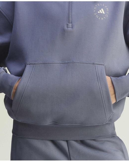 Stella McCartney Blue Truecasuals Half-zip Hoodie