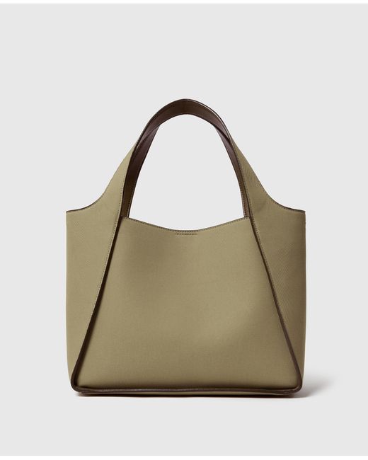 Stella McCartney Metallic Logo Crossbody Tote Bag