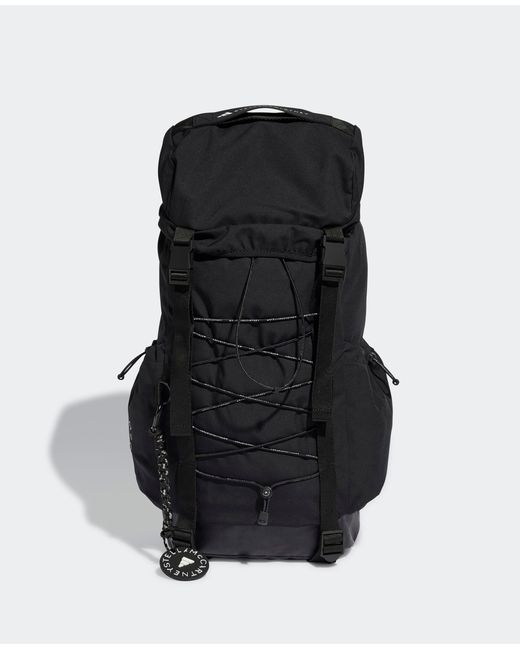Stella McCartney Black Logo Hiking Backpack, One Size