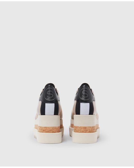 Stella McCartney White Sneak-Elyse Platform Trainers