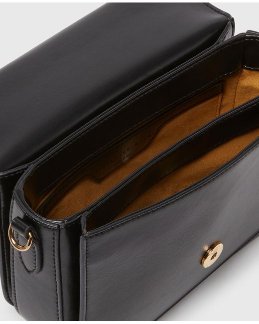 Stella McCartney Black Logo Messenger Crossbody Bag, One Size