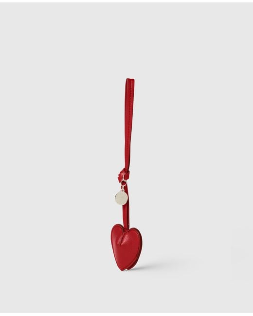 Stella McCartney White Heart Charm Keyring