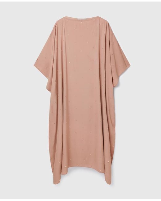 Stella McCartney Pink Lead-Free Crystal Caftan Dress