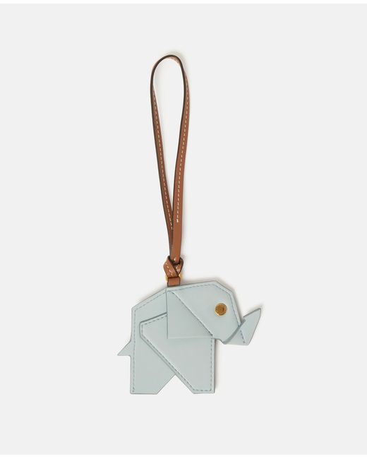 Stella McCartney White Origami Elephant Alter Mat Bag Charm