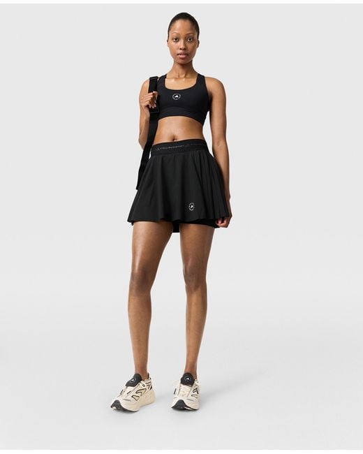 Stella McCartney Black Truepurpose Training Pleated Skort