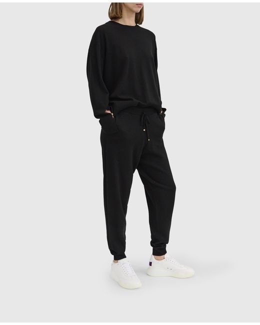 Stella McCartney Black Mid-Rise Tapered Joggers