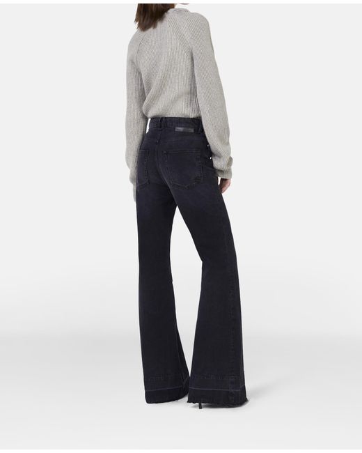 Stella McCartney Black Falabella Flared Leg Jeans