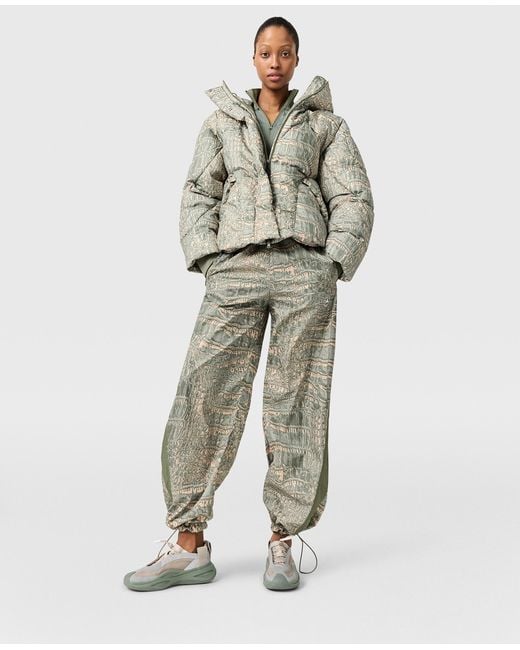 Stella McCartney Green Logo Woven Graphic Print Trackpants