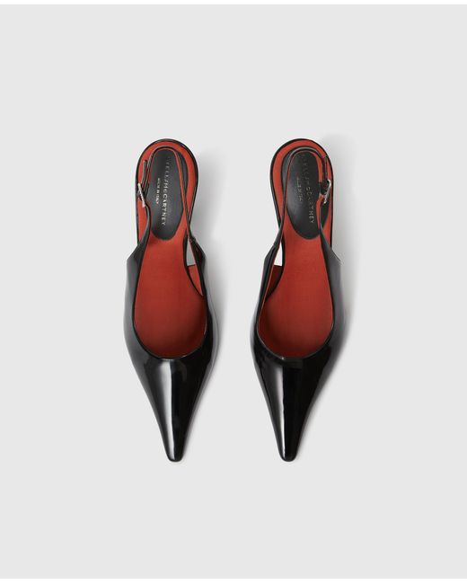 Stella McCartney White Elsa Pointed Toe Slingbacks