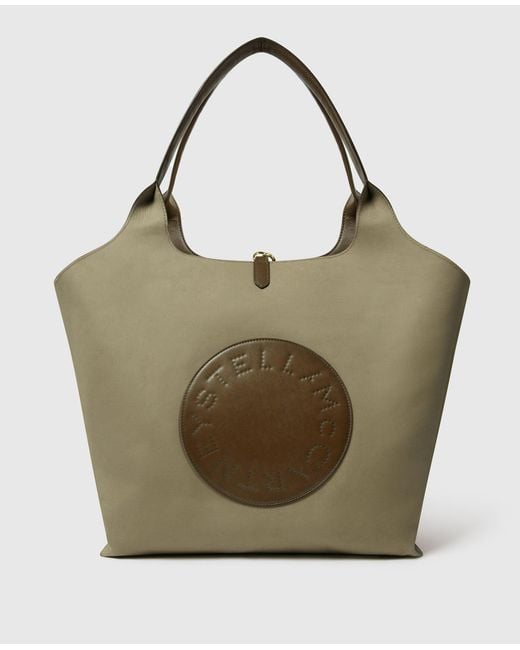 Stella McCartney Green Logo Reversible Tote Bag