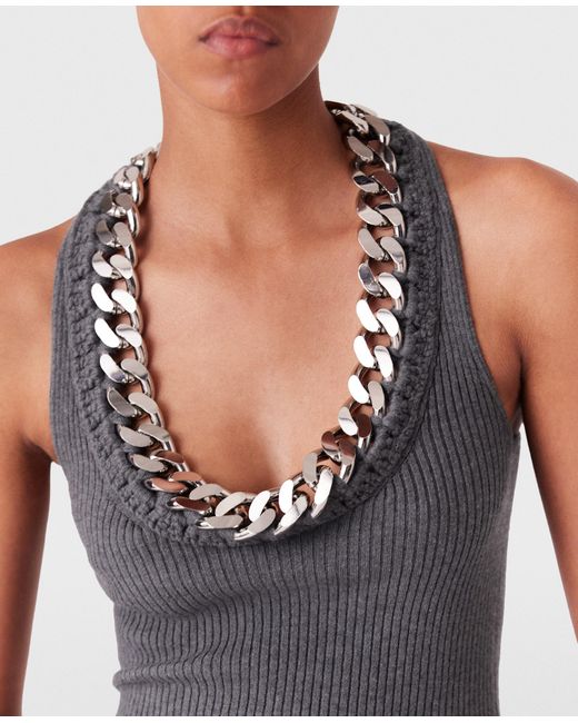 Stella McCartney White Chunky Chain Tank Top