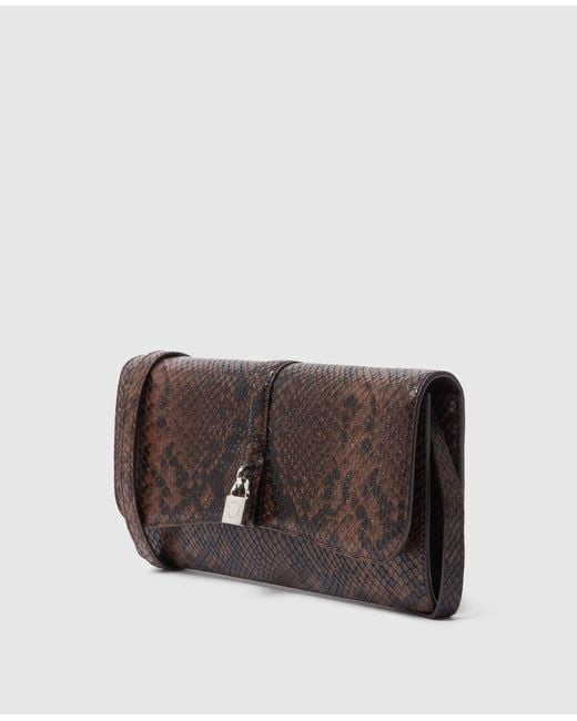 Stella McCartney Brown Ryder Flap Crossbody Bag