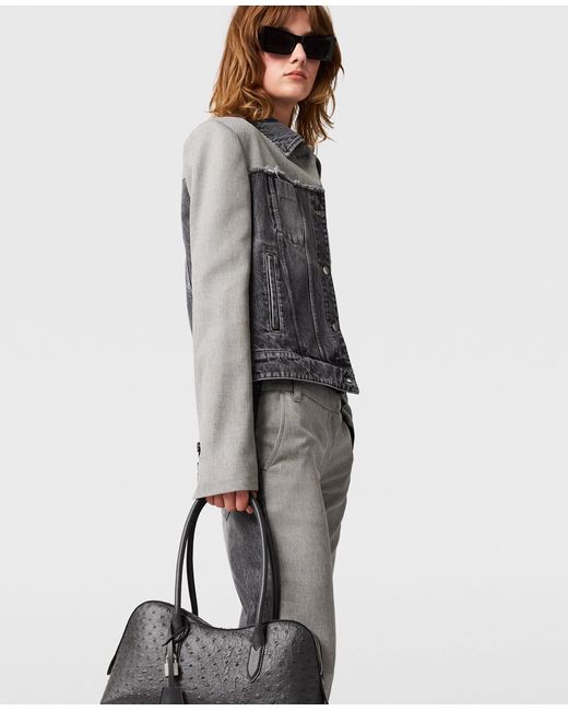 Stella McCartney Gray Hybrid Tailored Jacket