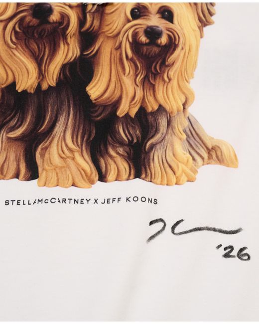 Stella McCartney White Signed Jeff Koons Doggy Style Tank