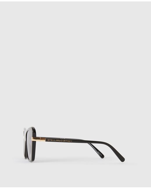 Stella McCartney Gray Square Cat-Eye Sunglasses, One Size