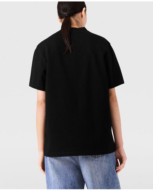 Stella McCartney Black Logo Oversized Cotton T-Shirt