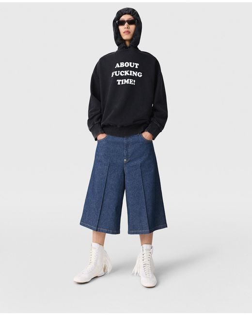 Stella McCartney Black About Fucking Time! Hoodie