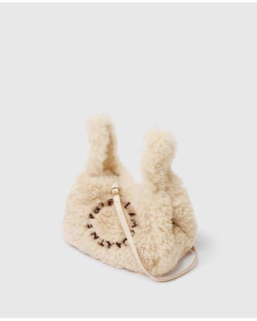 Stella McCartney White Logo Double Shoulder Bag