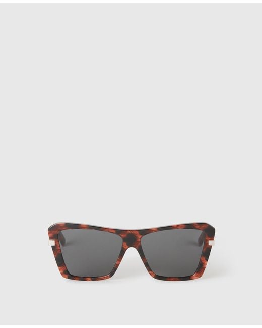 Stella McCartney Gray Square Cat-Eye Sunglasses, One Size