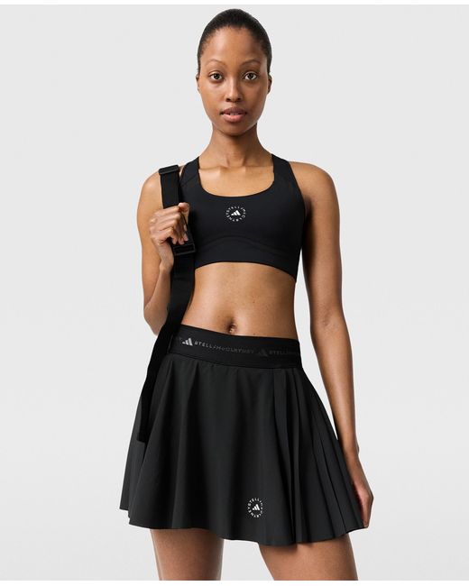 Stella McCartney Black Truepurpose Training Pleated Skort