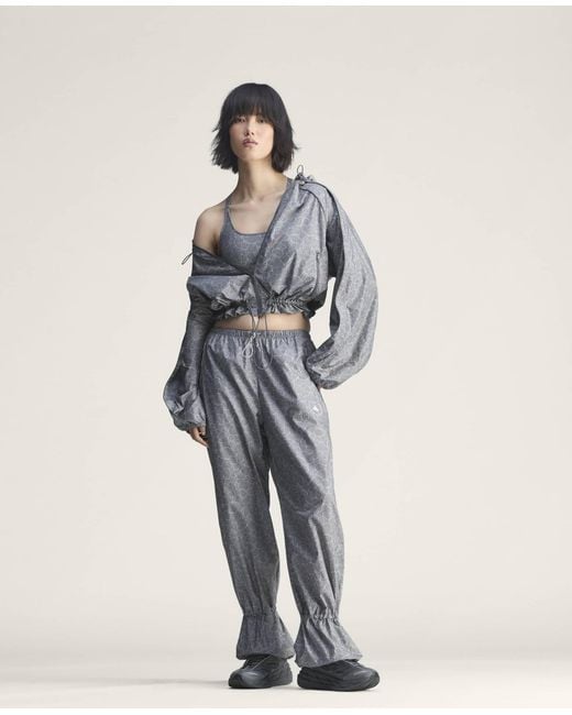 Stella McCartney Blue High-Neck Hooded Jacket